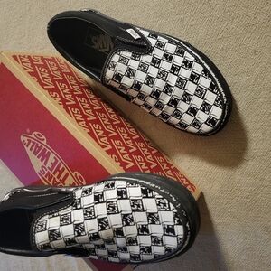 Vans Black and White Checkerboard Sneakers
